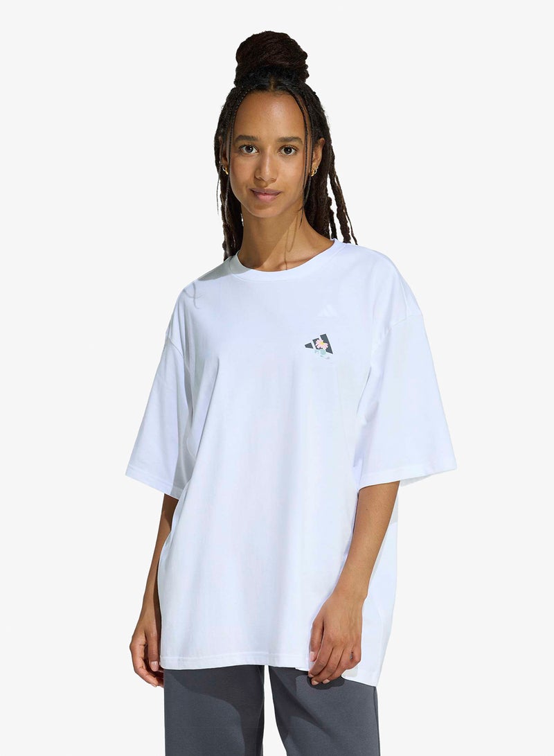 Adidas Soft Side Oversized Graphic T-Shirt - Image 1