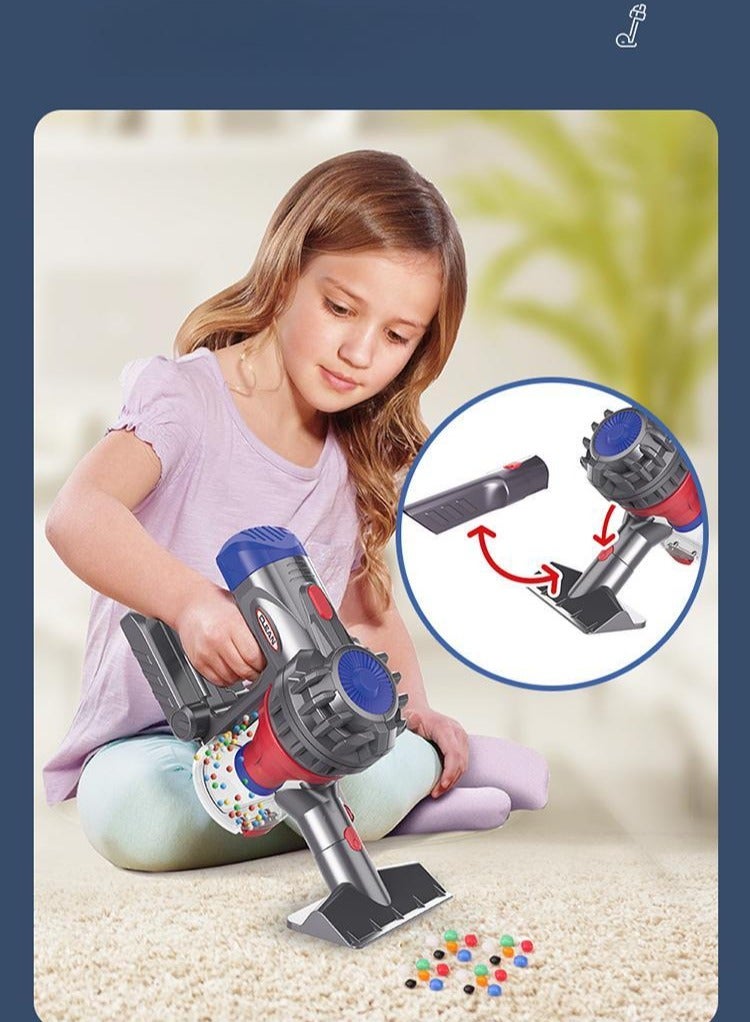 I LOVE KIDS 3-in-1 Children's Electric Vacuum Cleaner Toy,Wireless Sweeping And Cleaning Toy Set - Image 5