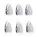WedFeir Car Mini Hooks for Mask 6pcs Mini Cute Hook on Dashboard for Keys Mask Earphone Charging Cable Silver - Image 2