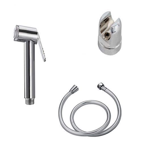 SHRUTI PVC Hand Faucet with 1 Meter Long Hose Pipe Abs Stand Full Set - Image 1
