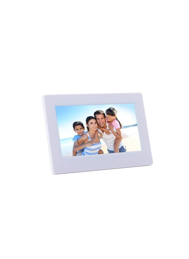 Generic 7-inch High-definition Ultra-thin Digital Photo Frame Wall-mounted Desktop Electronic Album Direct Manufacturer Wholesale Stock White 