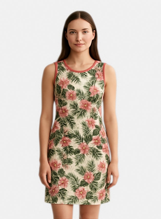 Carina Cookies Sleeveless Floral Pattern Nightgown - Image 1