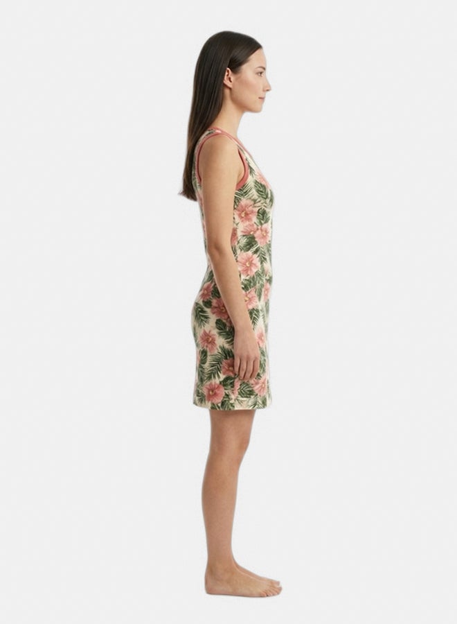 Carina Cookies Sleeveless Floral Pattern Nightgown - Image 2