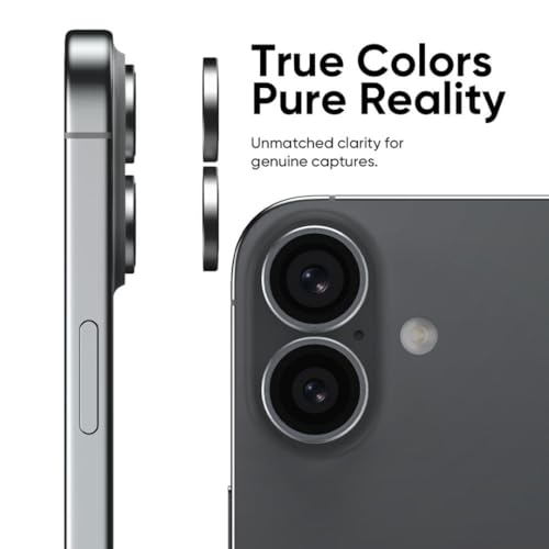 CASENED Compatible with iPhone 17 Pro / 17 Pro Max Camera Lens Protector (2-Pack) – Premium 9H Tempered Glass, Military-Grade Anti-Scratch, Crystal-Clear Protection [Deep Blue] - Image 3
