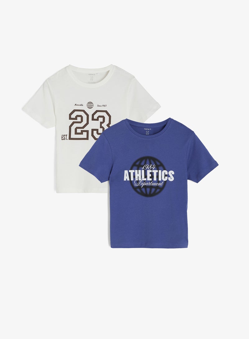 NAME IT Kids 2-Pack Short Sleeve Regular Fit Tops - Image 1