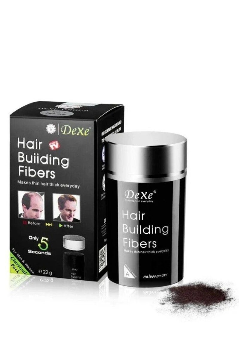 Dexe Hair Building Thickening Fibers brown 22grams - Image 2