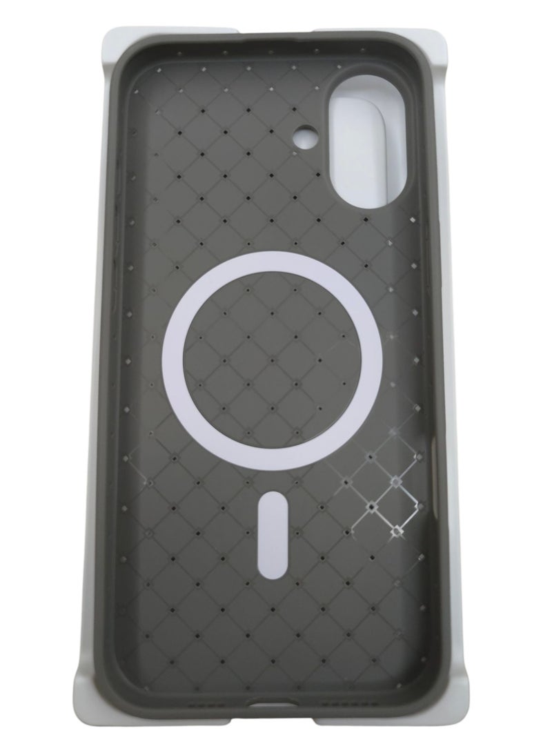 جراب لهاتف 16بلس مقاس 6.7 بوصة، مصنوع من نسيج كامل، ملمس الجلد، أداة مبتكرة تجمع بين الحماية القصوى والتصميم الأنيق، باستخدام مواد عالية الجودة وتقنيات متقدمة، اللون: (رمادي) - Image 2