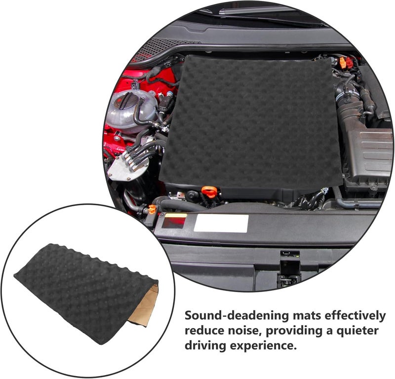 Car Insulation Mat Sound Deadening Padding 50cm X 50cm X 2cm Aluminum Foil Noise Insulation Mat for Automotive Hood Engine Shield - Image 3