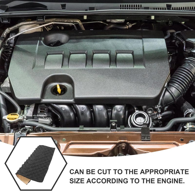 Car Insulation Mat Sound Deadening Padding 50cm X 50cm X 2cm Aluminum Foil Noise Insulation Mat for Automotive Hood Engine Shield - Image 4