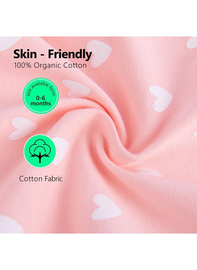 elaia Transitional Swaddle Arms Up Design with Half Sleeves and Mitten Cuffs, 100% Cotton Baby Swaddles with 2-Way Zipper