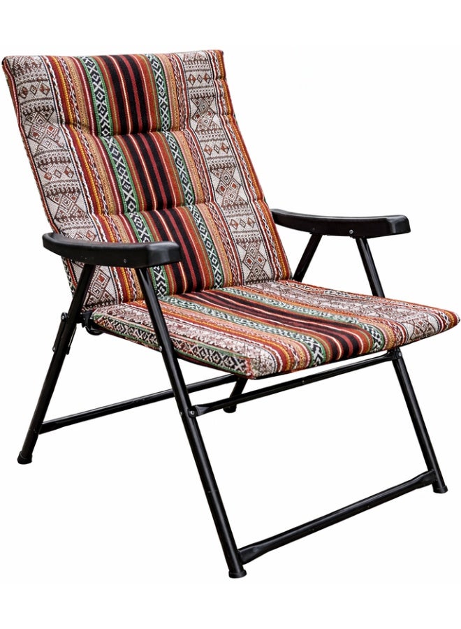 التيس كرسي رحلات قابل للطي تراث سعودي (4 حبات) Heavy Duty Folding Camping Chair SKT2 - Image 3