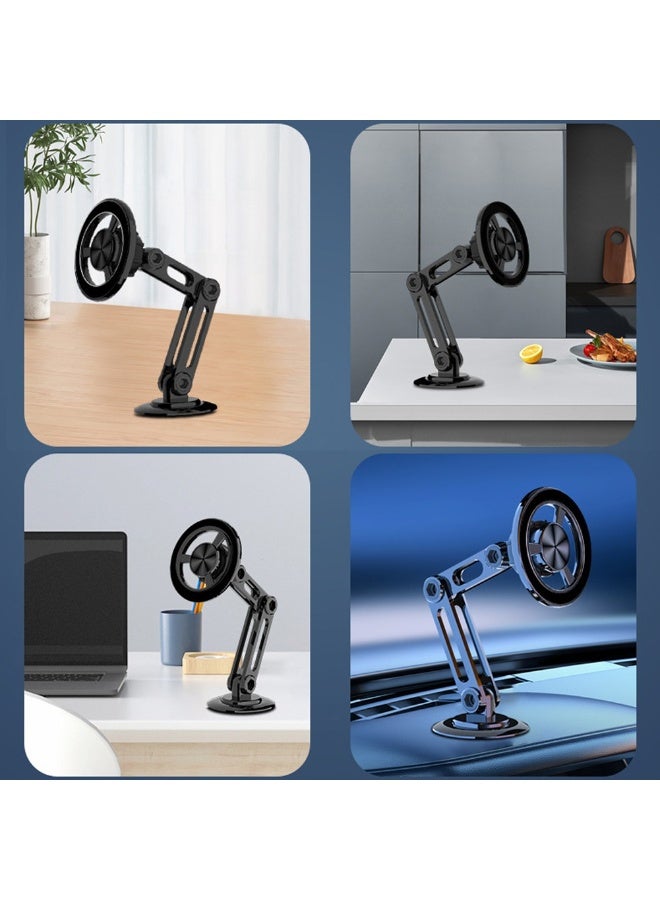 Denx Magnetic car mount and bracket, N52 magnets, zinc alloy/ABS construction, dashboard/windshield mount, 360-degree rotation - Image 5