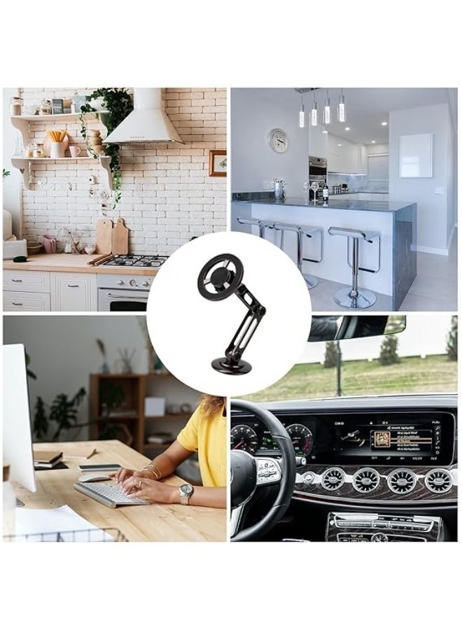 Denx Magnetic car mount and bracket, N52 magnets, zinc alloy/ABS construction, dashboard/windshield mount, 360-degree rotation - Image 2