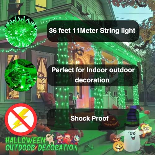 One94Store LED Pixel String Light Pack of 10 – 36 Ft Copper Wire Fairy Light with 360° Bright White LED Bulbs, Decorative Pixel Series for Home, Diwali, Christmas, Wedding & Party Decoration - Image 4