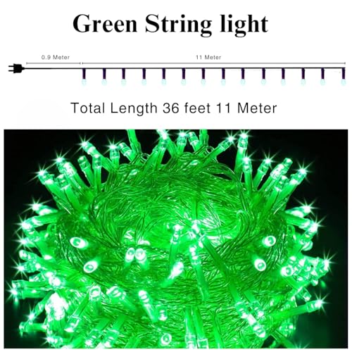 One94Store LED Pixel String Light Pack of 10 – 36 Ft Copper Wire Fairy Light with 360° Bright White LED Bulbs, Decorative Pixel Series for Home, Diwali, Christmas, Wedding & Party Decoration - Image 3