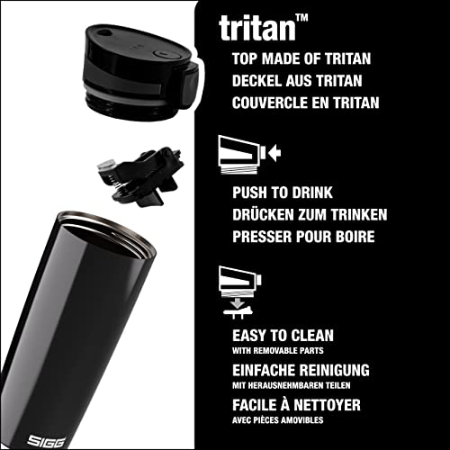 SIGG - Insulated Coffee Cup - Travel Mug Miracle Black - Hot & Cold. Leakproof. BPA Free - 18/8 Stainless Steel - 16 Oz - Image 4