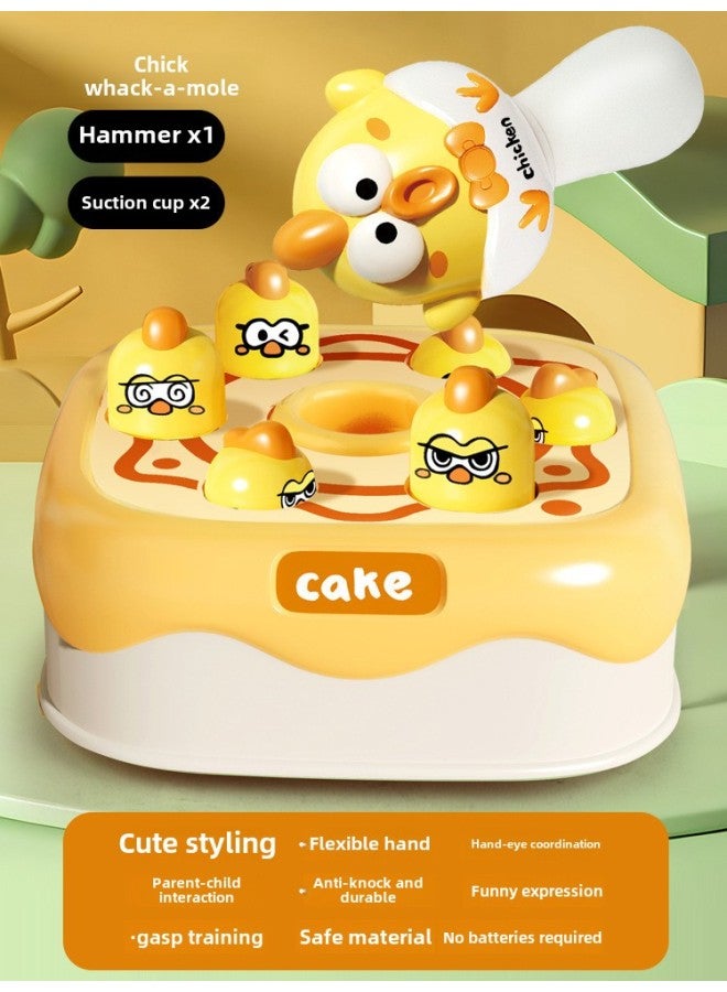 Children's Chick Whack-a-mole Knock-knock Baby Educational Early Education Hand-eye Coordination Training Baby Toy Family Interaction-Color:Whack-a-mole White Base-e-commerce Installation - Image 1