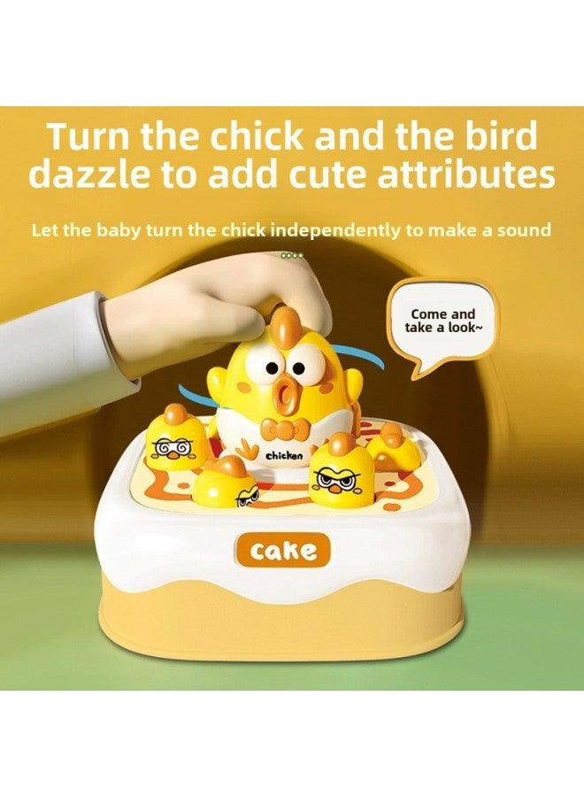 Children's Chick Whack-a-mole Knock-knock Baby Educational Early Education Hand-eye Coordination Training Baby Toy Family Interaction-Color:Whack-a-mole White Base-e-commerce Installation - Image 4