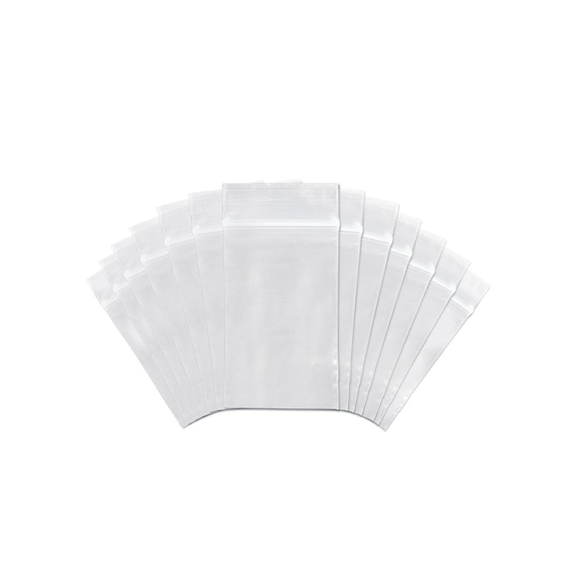 SNL Quality Zipper Lock Reclosable Clear Disposable Plastic Bags Strong 3 X 5 2 MIL 100 Bags