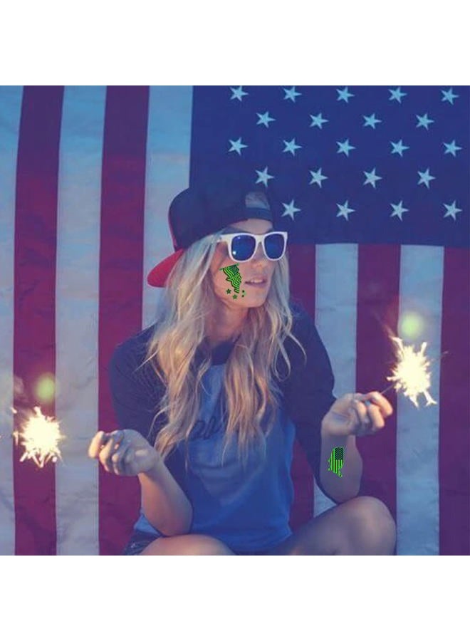 Ooopsiun 4th of July Temporary Tattoos - 11 Sheets Patriotic Temporary Tattoos American Flag Independence Day Tattoos - Image 5