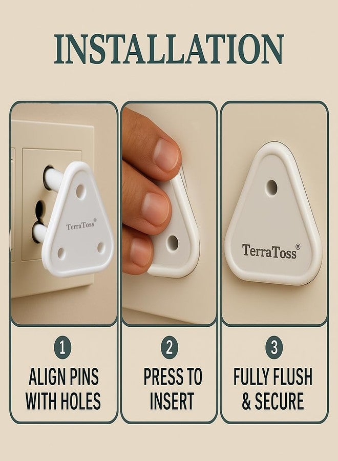 TerraToss Switch Board Cover for Kids Safety [6 Piece] | Socket Protector for Kids | Plug Protector Baby Safety 1Pcs-Power Plug(15A), 5Pcs-Normal Plug(5A) (6 Pieces) - Image 3