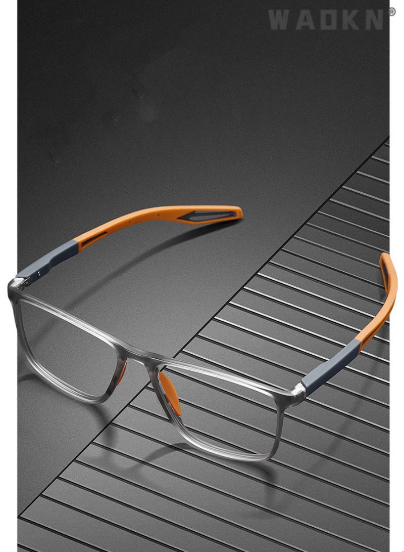 WAOKN Sun Reading Glasses Mens Women Progressive Multifocus Reader Sunglasses Sports Rectangle Lightweight Blue Light Blocking Glasses, UV Protection Sunglasses for Men and Women, Outdoor Reading  - Image 5
