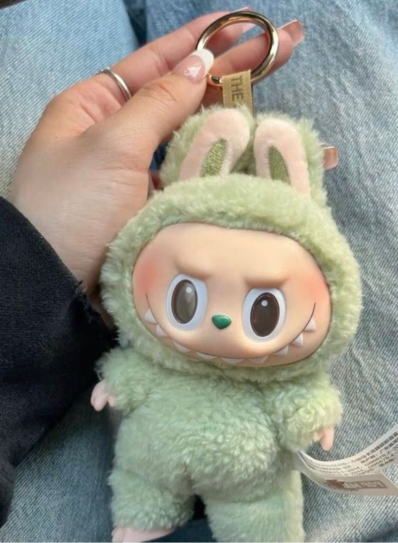 LABUBU Labubu 1st Generation Bunny Keychain – Cute Plush Bag Charm for Kids & Adults(green)  - Image 2