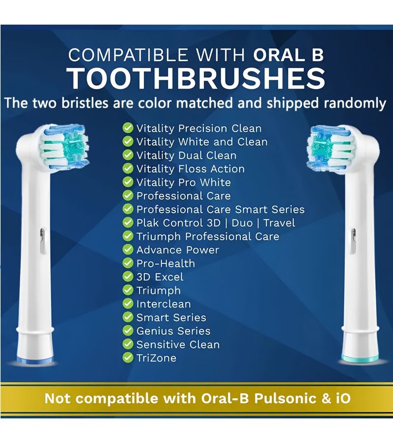 12PCS Compatible Replacement Heads For Professional Electric Toothbrushes Suitable For Models 7000 Pro 1000 9600 5000 3000 And 8000 - Image 3