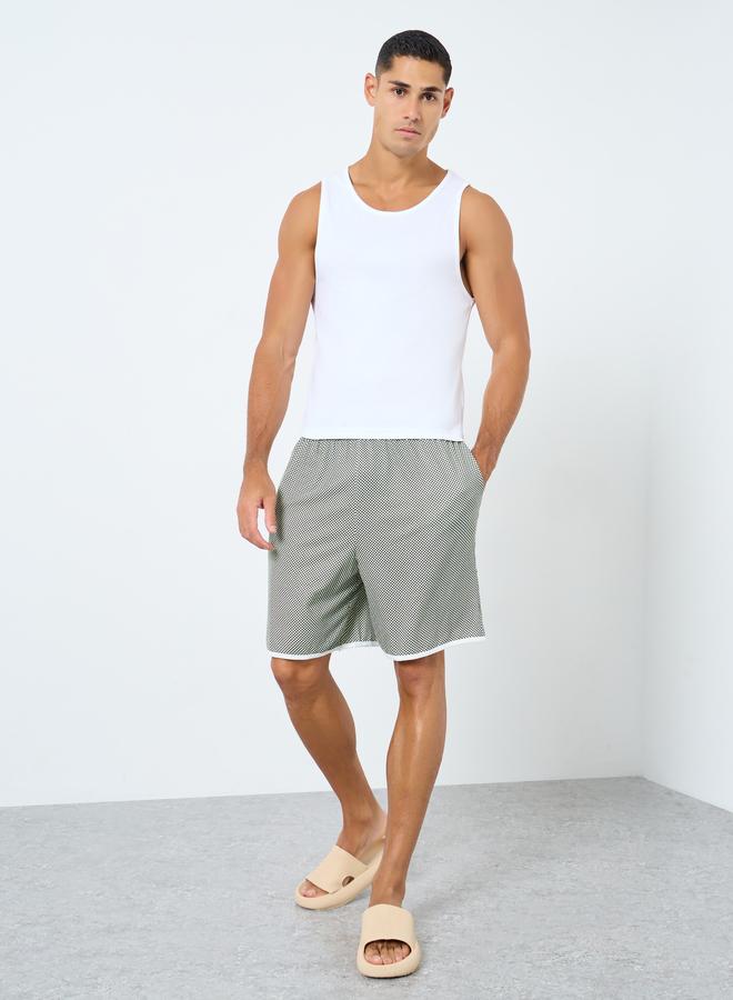 Styli Pack of 2 - Ribbed Cotton Vest with Round Neck - Image 2