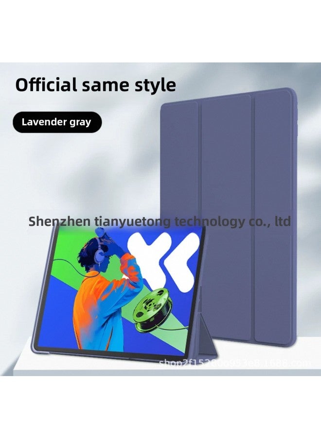 Lenovo Small Pad Pro12.7 Protective Cover 2025 Lenovo Tab P12 Tri-fold Protective Cover-Color:Lavender-Applicable Model:Lenovo Tab Pad Pro 12.7inch 2025 Model