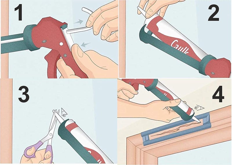 XDLB 9 Inch Manual GeneralPurpose Silicone Glass Glue Gun Thickened Gun Grease Air For Door And Window Filling Silicon Tool - Image 4