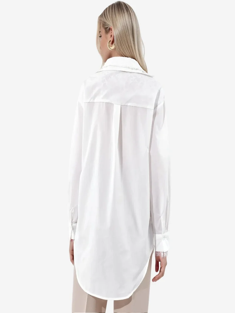 جينيفر Women's Oversized Long T-Shirt