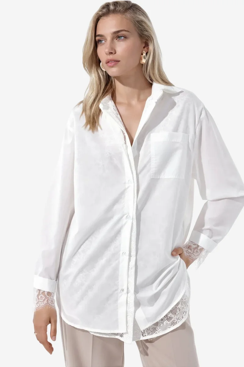 جينيفر Women's Oversized Long T-Shirt