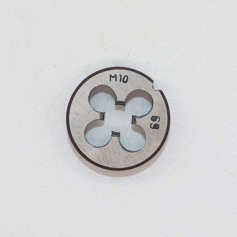 LingGan HSS 10mm X 1.5 Metric Right Hand Round Die, Machine Thread Die M10 X 1.5mm Pitch for Mold Machining, Alloy Steel, It Can Process Steel, Cast Iron, Copper And Aluminum. - Image 1