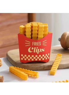 Generic Cute Magnetic Fridge Chip Clips for Sealing Bags 1 box of 12 packs [with magnetic stickers]] 