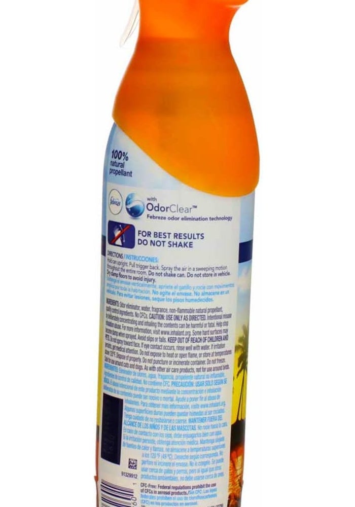 Febreze AIR Hawaiian Aloha Air Freshener Spray, 8.8 oz Aerosol, 6-Pack - Image 4
