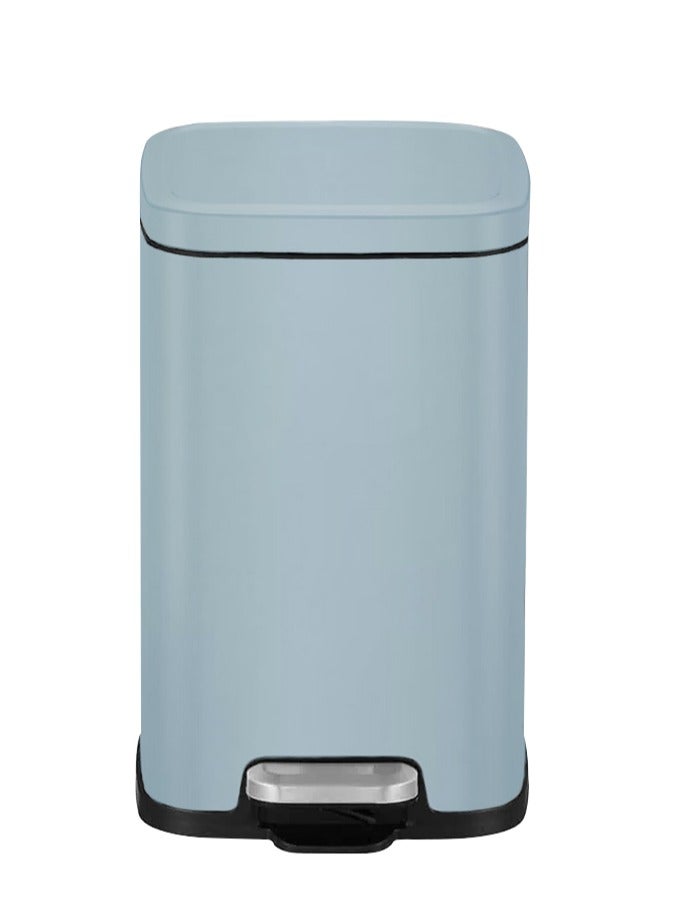 EKO STELLA SERIES | Brushed Stainless Steel Finish | Soft-Closing | Fingerprint-Resistant | Premium Pedal Trash Bin | Multiple Sizes ( 6 - 12 L) To Suit Different Places | 9 Liters | Titanium Blue  - Image 1