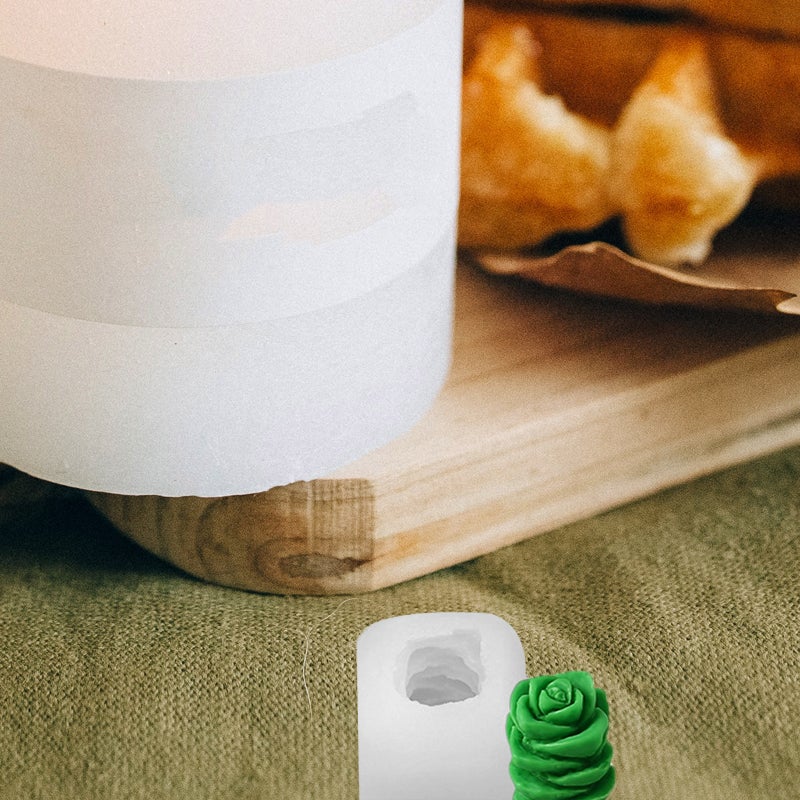 📦 قوالب شمع لصنع الشموع من السيليكون بتصميمات الصبار سهلة الفك - Image 5