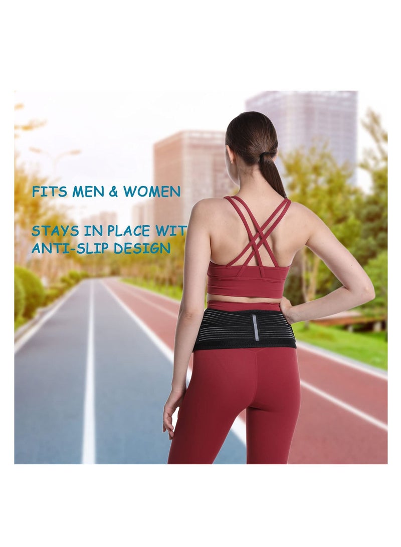 SYOSI Sacroiliac SI Joint Hip Belt for Women and Men, Lower Back Support Brace Hip Braces for Hip Pain Alleviate Sciatic Anti-Slip Sacroiliac Belt Pilling-Resistant Pelvic Belt - Image 2