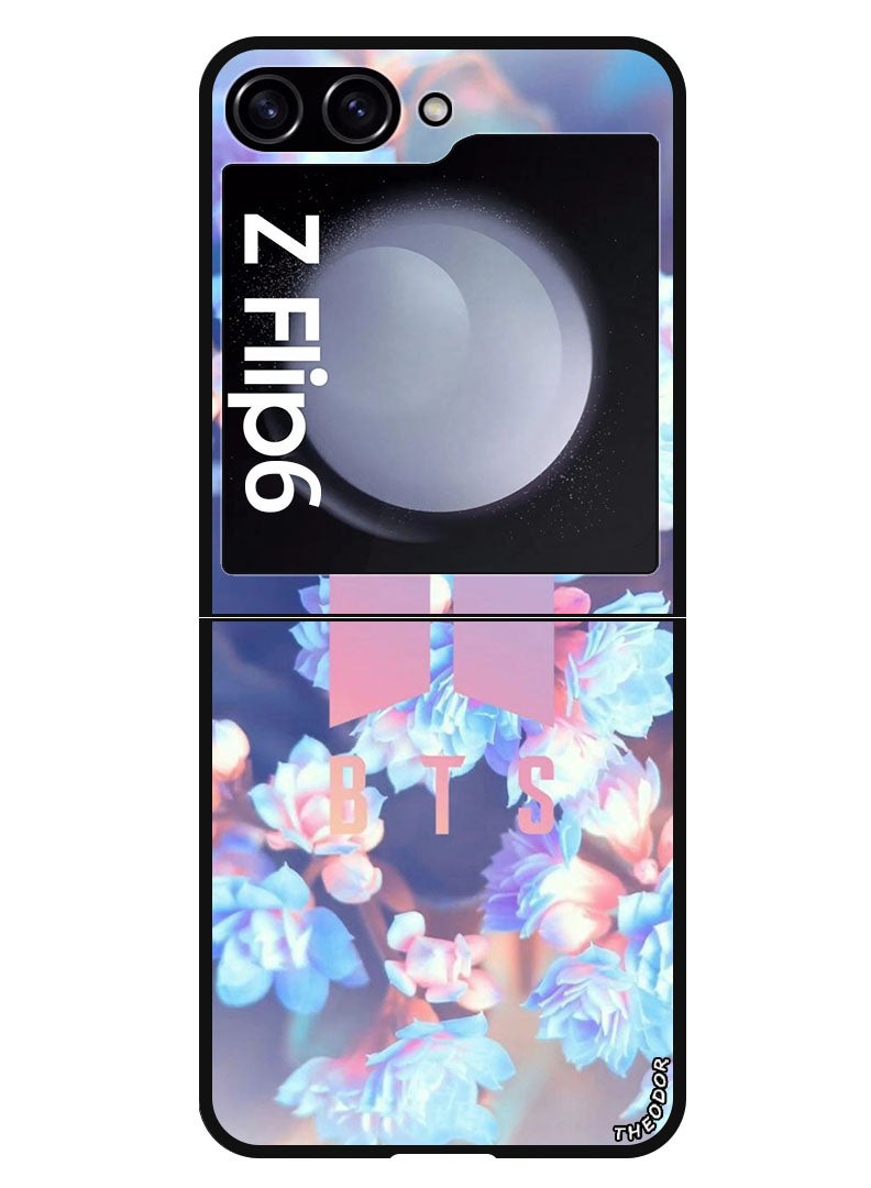 Theodor Protective Case Anti Scratch Shock Proof Bumper Cover For Samsung Galaxy Z Flip 6 BTS logo - Image 1