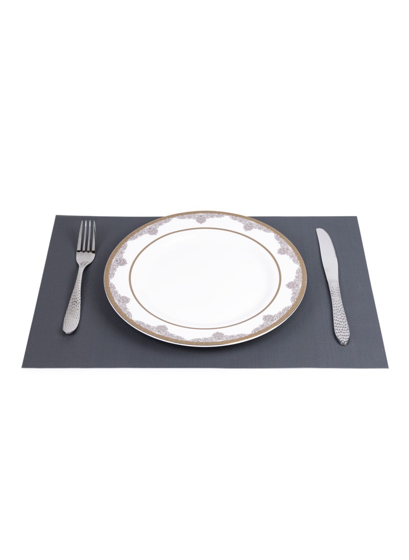 Home - Non-Slip Woven Vinyl Insulation Place Mat 30 x 45 cm Heat Resistant Tabletop Placemat Washable Table Mats for Home Restaurants and Party Decoration - Image 1