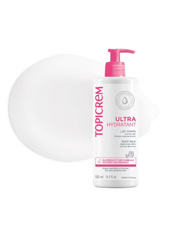 Topicrem Ultra-Moisturizing Body Milk 500ml - Image 3