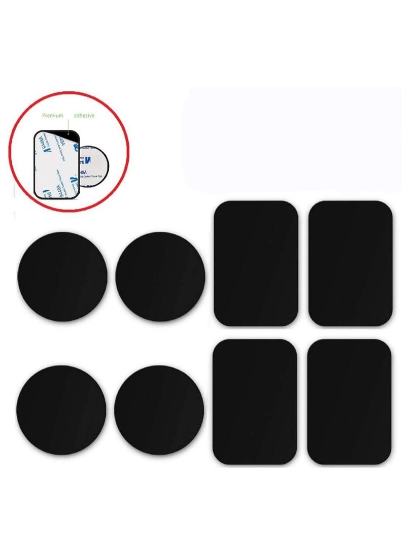 Generic - Mobile Magnet Plate 8-Piece Anti Scratch Magnetic for Car Phone Holder Sticker Set - Image 1