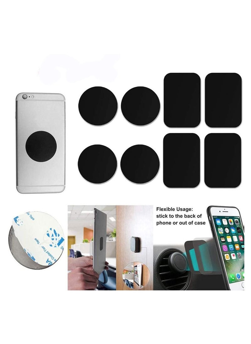 Generic - Mobile Magnet Plate 8-Piece Anti Scratch Magnetic for Car Phone Holder Sticker Set - Image 1