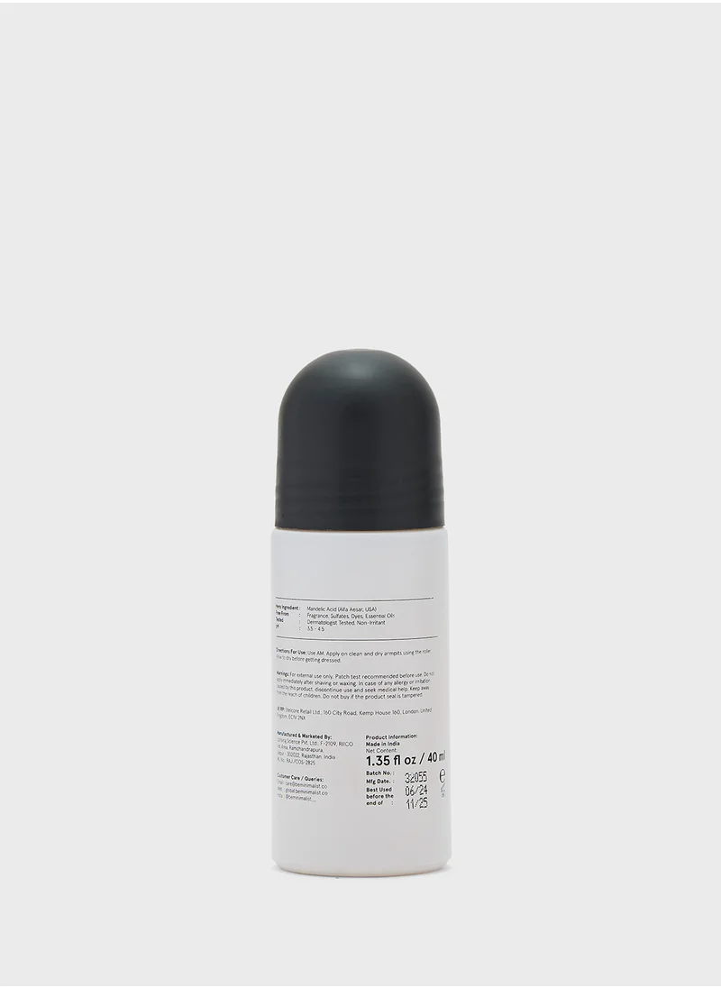مينيمالست سكن كير Nonapeptide + Aha 06% Underarm Roll-On