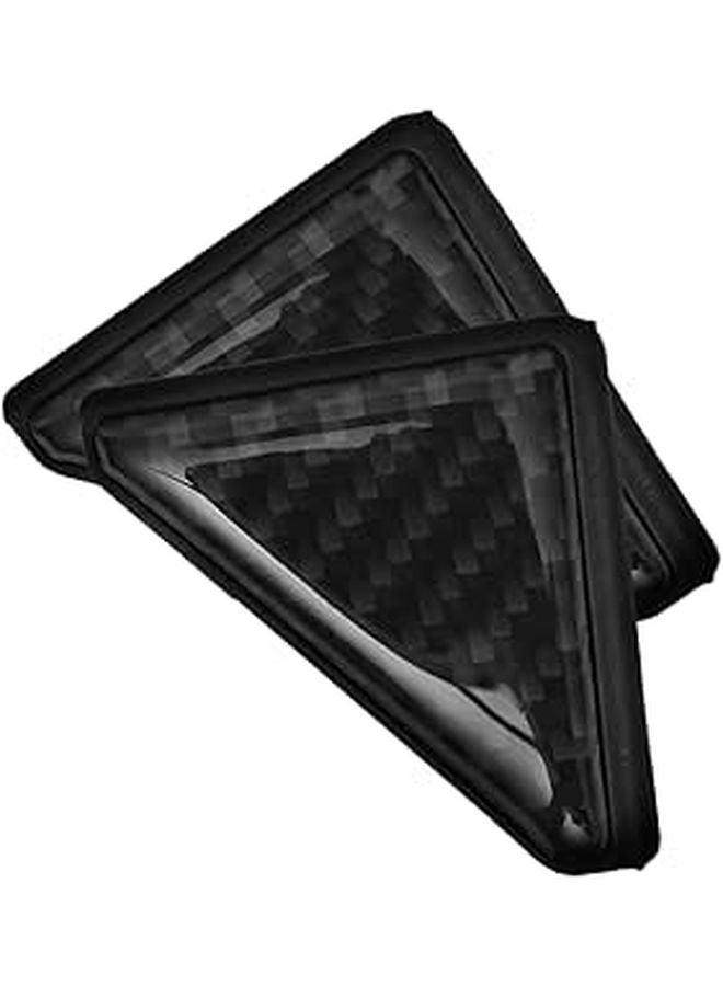 Carbon Fiber Car Door Edge Guards 2 Pieces Protective Sticker Set For Corner Collision Prevention - Image 1