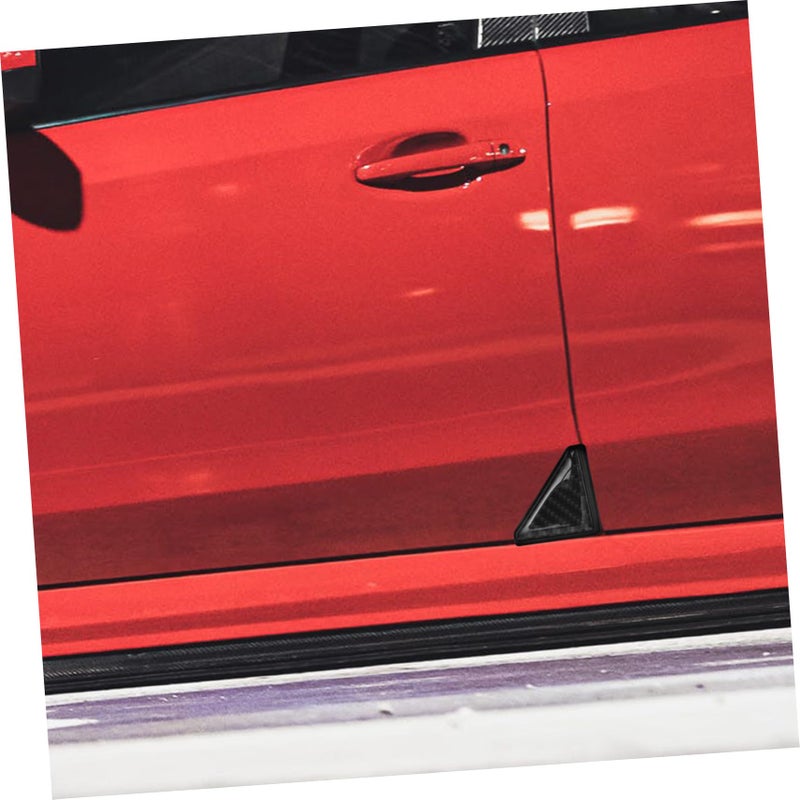 Carbon Fiber Car Door Edge Guards 2 Pieces Protective Sticker Set For Corner Collision Prevention - Image 5