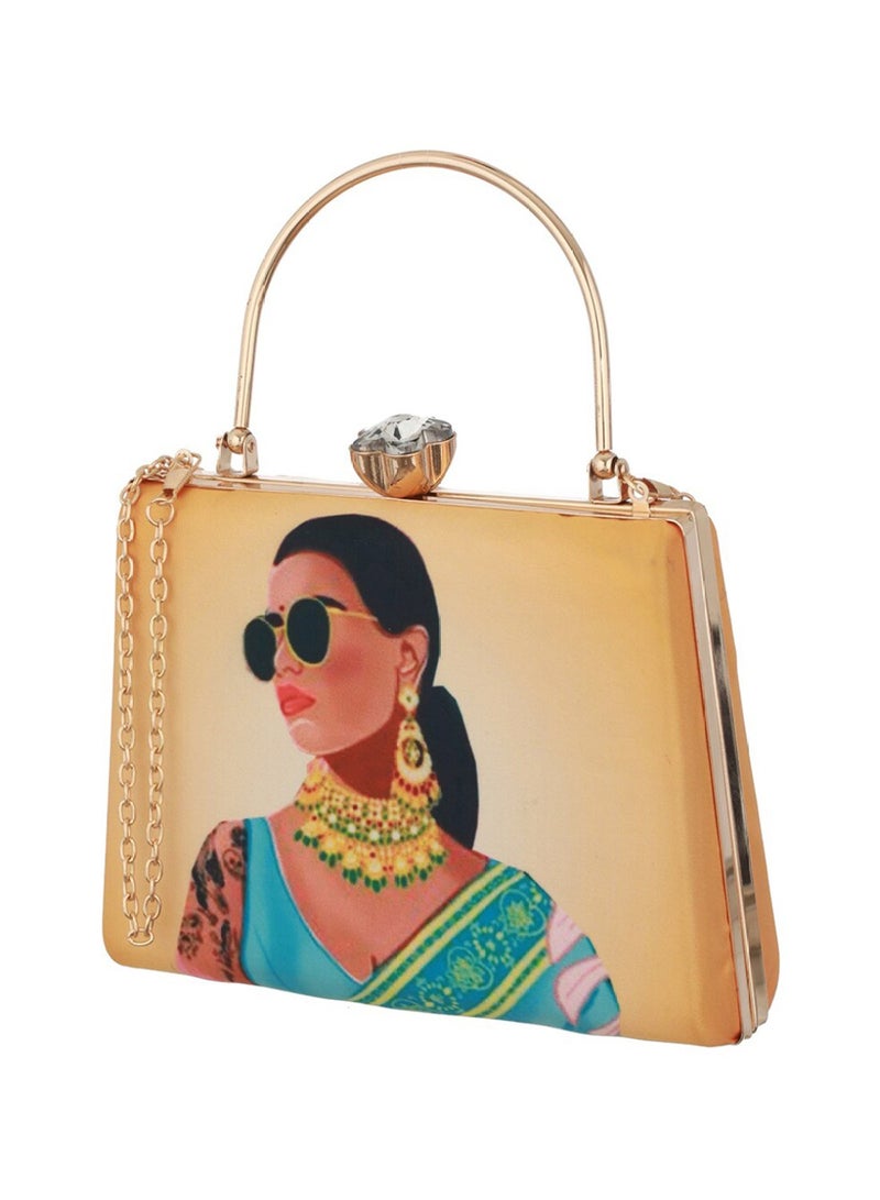 Priyaasi Printed Box Clutch  - Image 3