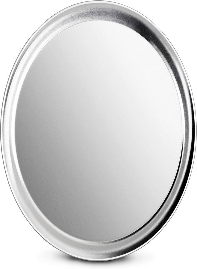New Star Foodservice 50899 Pizza Pan/Tray, Wide Rim, Aluminum, 14 Inch, Pack of 6 - Image 1