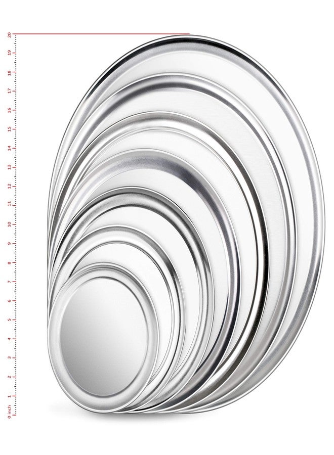 New Star Foodservice 50899 Pizza Pan/Tray, Wide Rim, Aluminum, 14 Inch, Pack of 6 - Image 3